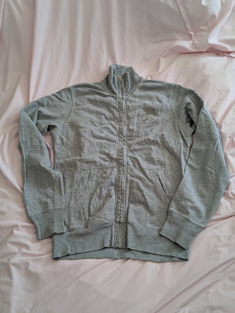 Diesel Grey Mohican Logo Full Zip Sweatshirt L